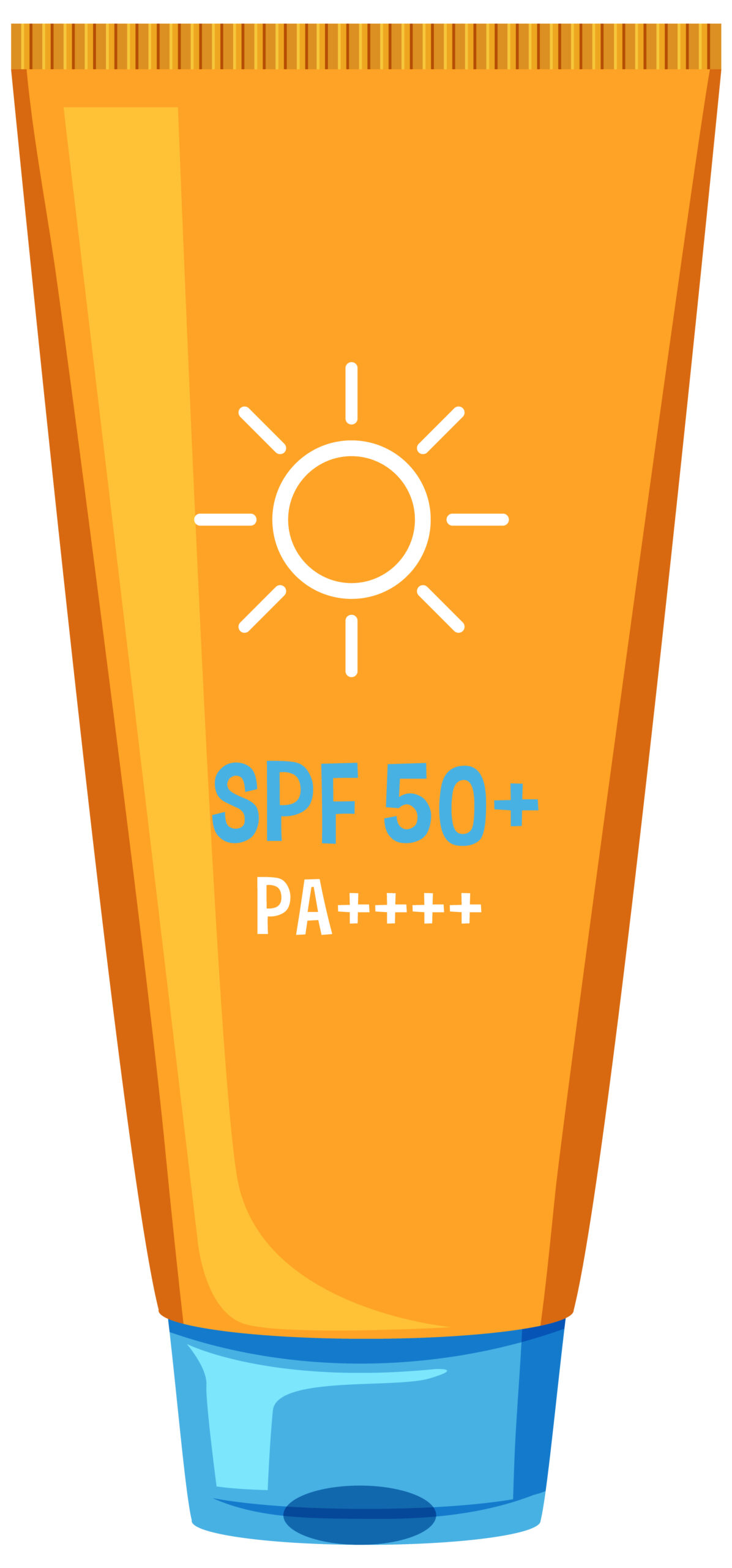 A protection sunscreen on white background illustration